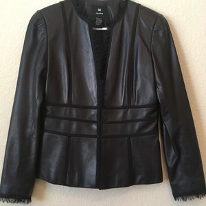 Leather coat
